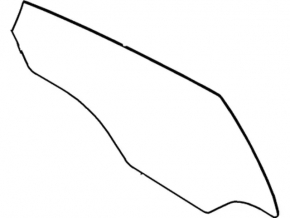 Glass door rear right Ford Fiesta 11-19 5d