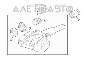 Wheel pressure sensor Mazda CX-5 17-