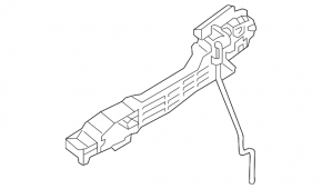 Front right door handle mechanism Mazda 3 14-18 BM