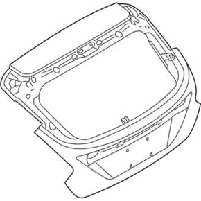 Naked tailgate for Ford Focus mk3 15-18 rest 5d