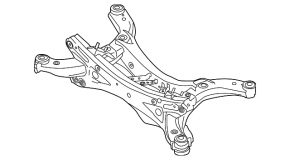 Rear subframe Mazda CX-5 17-21 FWD