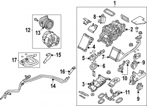 Mazda CX-90 24-26 Rear A/C Heater Valve