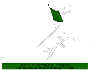 Right rear fender lining for Land Rover Range Rover Evoque 14-18