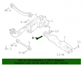 Ford Escape MK4 camber bolt 20-