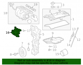 Oil separator Toyota Sienna 23-25 A25AFXS 2.5