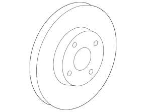 Front left brake disc Chevrolet Cruze 11-15 R15