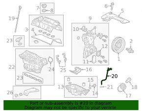 Dipstick tube Honda CRV 17-22 2.4