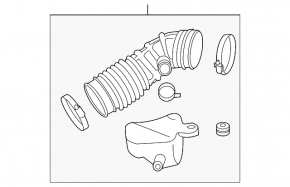 Air duct to the left manifold Infiniti G35 4d 06-09