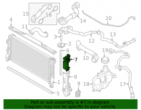 Upper left radiator deflector BMW X1 U11 24-26 M35i xDrive