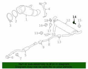 Rear right muffler bracket BMW X7 G07 19- with rubber