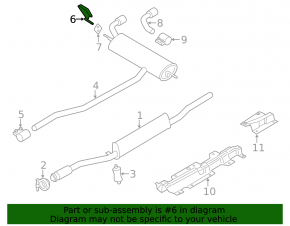 Rear Right Muffler Bracket Mini Cooper Countryman R60 10-16