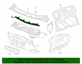 Wiper pan Chevrolet Bolt EUV 22-23