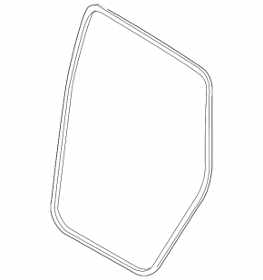 Door seal rear left Audi Q7 4L 10-15
