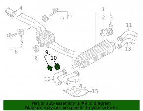 Rear left muffler bracket for Audi Q7 20-26 3.0T MHEV