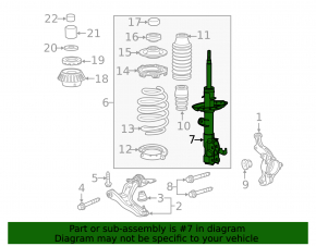 Front right shock absorber for Honda CRZ 11-11