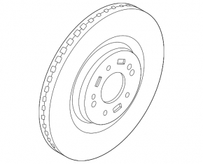 Front left brake disc Kia EV6 22-24 324/30mm
