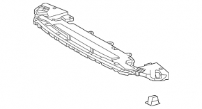 Lower front bumper deflector for Toyota Camry 25-26 plastic
