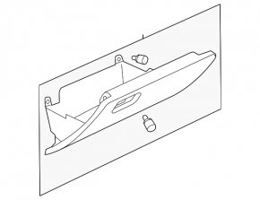 Glove box, glove compartment VW Passat b8 16-19 USA gray