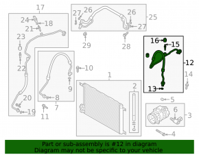 Air conditioning pipe compressor-heater VW Jetta 22-24 1.5T
