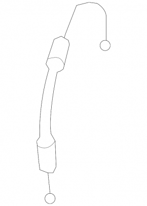 Emergency trunk release cable Lexus ES350 07-12