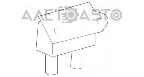 Left tailgate hinge Toyota Prius V 12-17