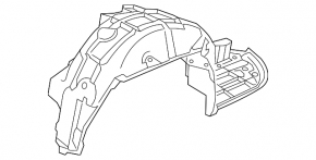 Rear right fender liner Honda Clarity 18-21 usa
