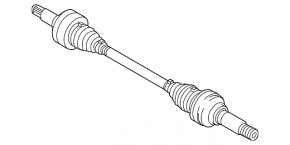 Drive axle rear left Audi Q7 4L 10-15 V6 rusty