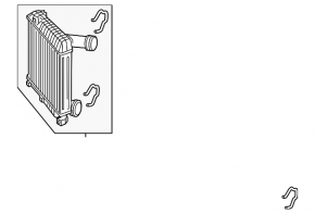 Intercooler VW Touareg 10-16 left 3.0