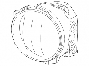 Fog lamp PTF right Lexus IS 14-16 prerest