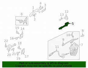 Front right door handle mechanism Kia Niro 23-