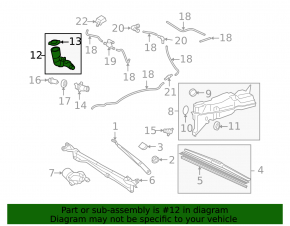 Washer reservoir neck Lexus LX570 08-14 Dorest
