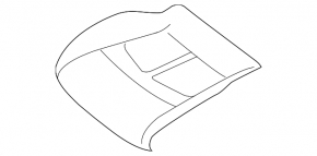 Nissan Leaf 13-17 passenger seat cushion upholstery, black leather, perforated, heated, scratches