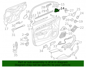 Side mirror plug left Audi Q3 8U 15-18 black without BSM