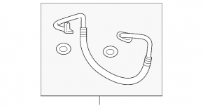 Air conditioning condenser-compressor pipe for Infiniti QX30 17-19
