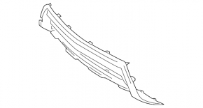 Lower front bumper trim Mercedes W166 ML 12-15