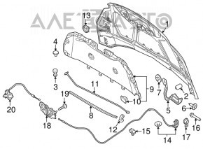 Ford Focus mk3 11-18 hood lock
