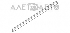 Molding door-glass central front left Mazda3 03-08