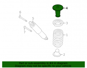 Shock absorber support rear right Ford Transit Connect MK2 13-18