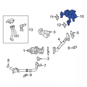 EGR Valve Cooler Lincoln Corsair 20-22 2.0 2.3