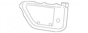 Front bumper grille cover, right, Land Rover Range Rover Sport 18-22 rest.