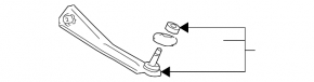Rear left transverse rod Mitsubishi Galant 04-12