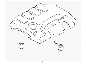 Engine cover Audi Q3 8U 15-18 CCTA TFSI