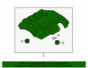 Engine cover Audi Q3 8U 15-18 CCTA TFSI