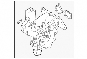 Thermostat with housing assembly VW Tiguan 18-24