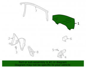 Front left door glass for a VW Jetta 19-24
