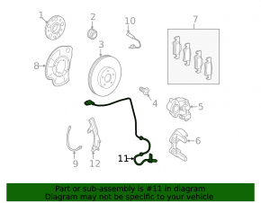 Rear left ABS sensor Mercedes W221