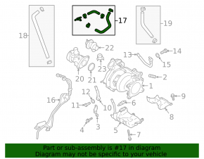 Cooling system pipe Subaru Forester 14-18 SJ 2.0