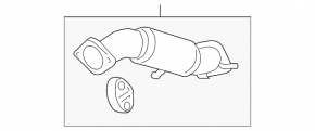 Intake pipe Hyundai Santa FE Sport 17-18 rest 2.4