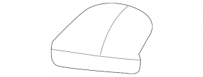 Driver's visor mounting hook Ford C-max MK2 13-18 gray