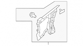 Rear bumper mount right Volvo V90 17-22 usa